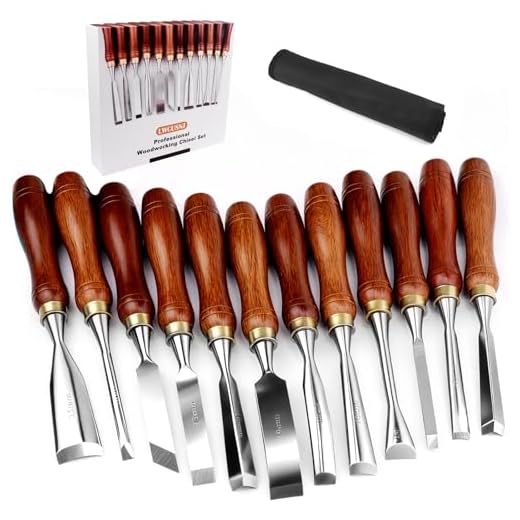 LWCUSNJ 12-Piece Professional Wood Chisel Set