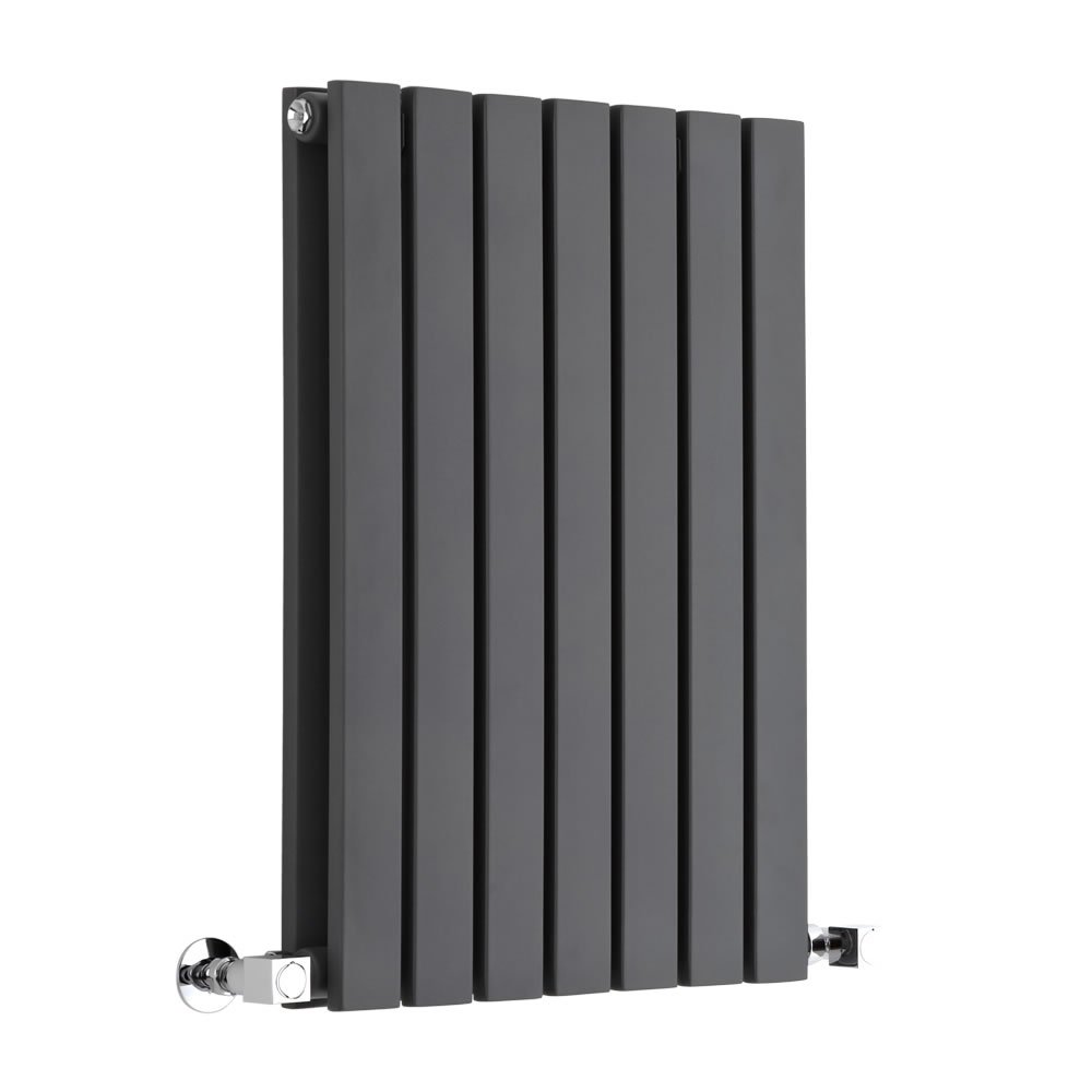Milano Anthracite Capri Horizontal Double Flat Panel Radiator - 635Mm X 413Mm