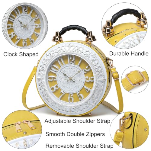 Image of Novelty Clock Purse, Steampunk Handbag Shoulder Crossbody Bag