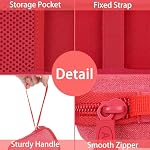 Aenllosi Hard Travel Case Compatible with Western Digital My Passport External Hard Drive 500 GB/1/2/4 TB,Portable Bag for WD Solid State Drives& USB Cable(Case Only,Red)