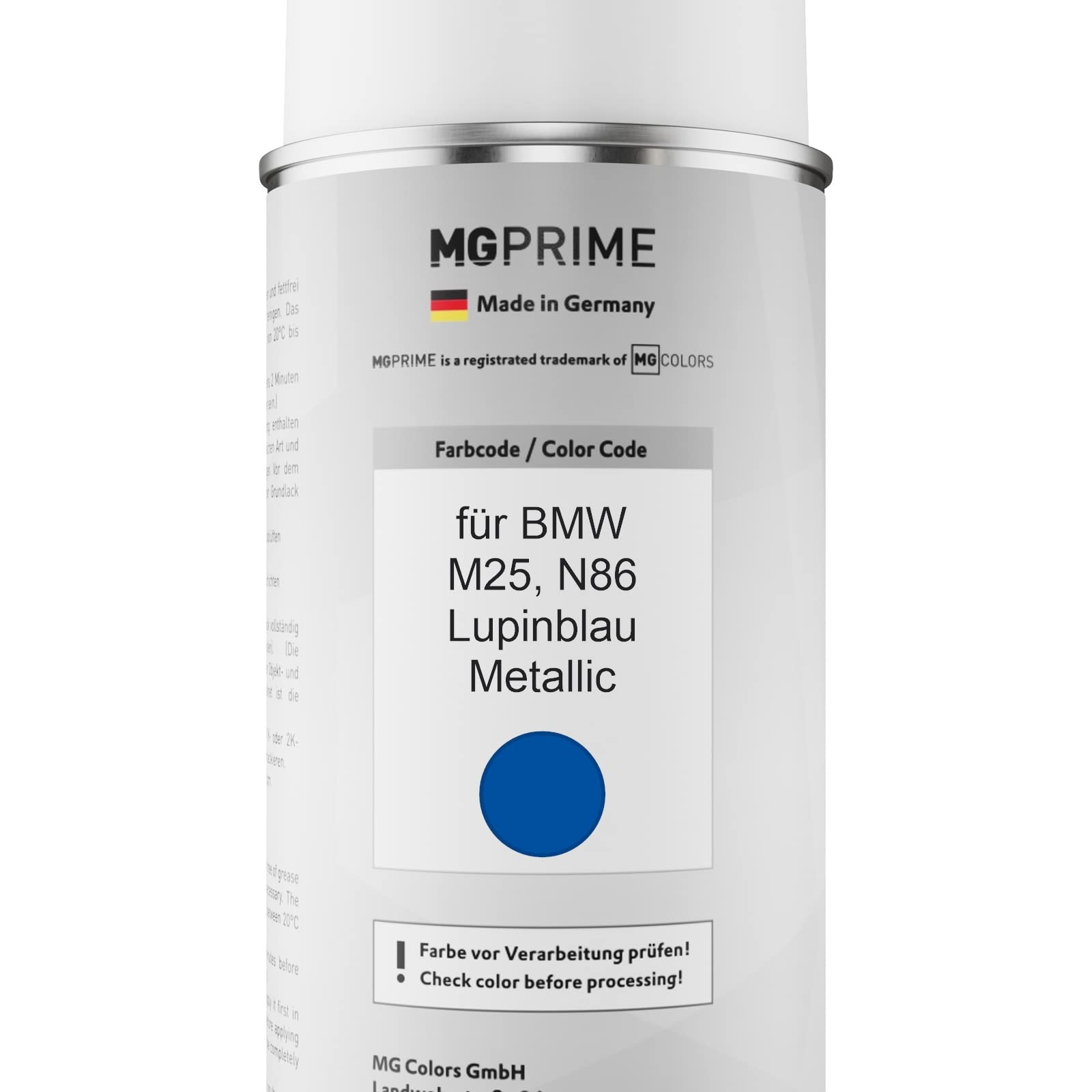 MG PRIME Peinture Voiture Kit Bombe Aérosol 2C Aérosol Pour BMW M25