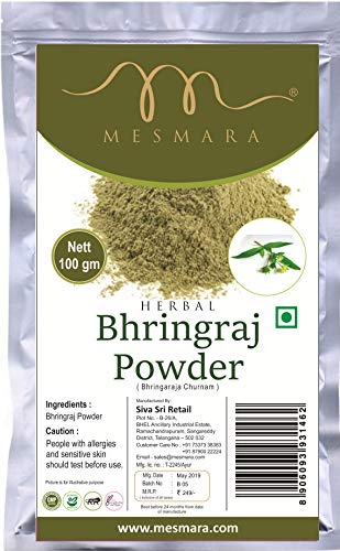 MESMARA Herbal Bhringraj Powder 100 Gm (3.53 OZ)