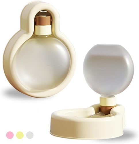 Botella de agua portátil para perros y mascotas para caminar, dispensador de agua de 11 onzas sin BPA, diseño antivuelco a prueba de fugas, cuenco