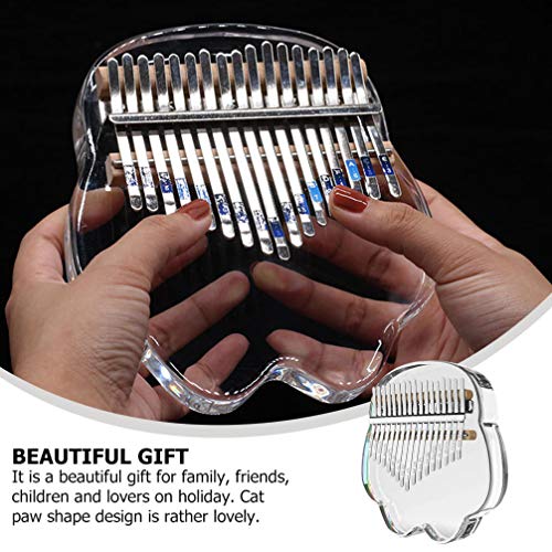 BIENKA Kalimba Pouce Piano 17 Touches Kalimba Piano Acrylique Transparent Kalimba Instrument de Musique for Cadeau d… - Les Beatles, Paul McCartney, John Lennon, RIngo Starr, George Harrison BIENKA Kalimba Pouce Piano 17 Touches Kalimba Piano Acrylique Transparent Kalimba Instrument de Musique for Cadeau d… – Image 5