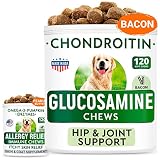 Glucosamine + Allergy Relief Dog Treats Bundle - Joint Pain Relief + Itchy Skin Relief - Chondroitin