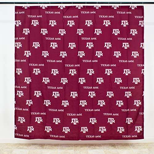 Image of College Covers Everything Comfy Texas A&M Aggies Bright and Colorful Shower Curtain Cover