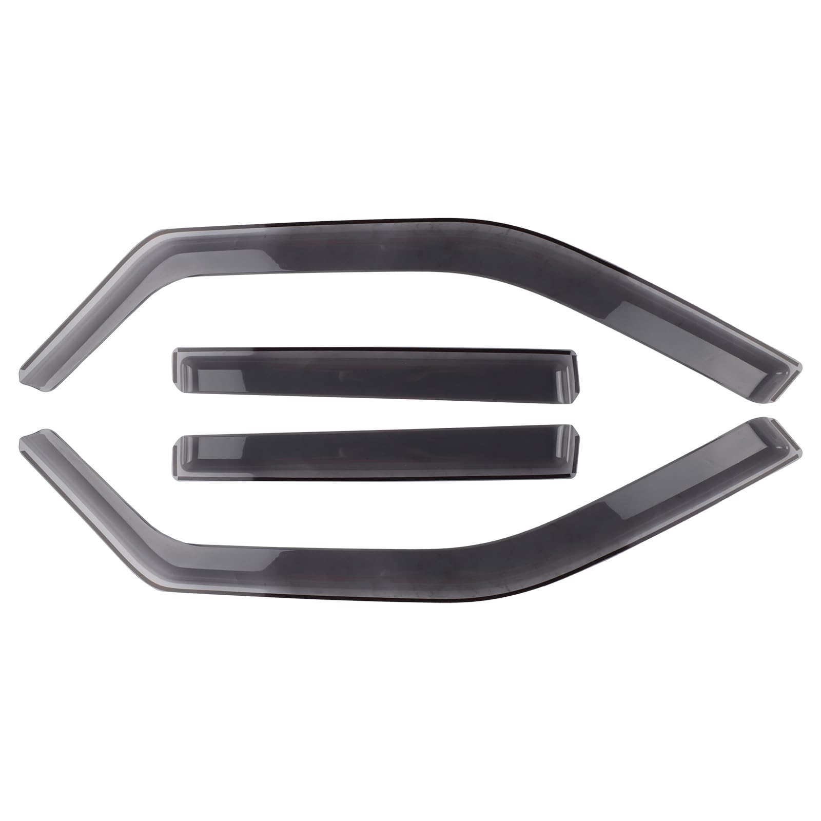 Deflectores de viento para Land Rover Freelander MK2 (2006-2014) SUV de 5 puertas, juego de 4 deflectores de viento integrados, protección contra el viento, la lluvia y el sol, fácil