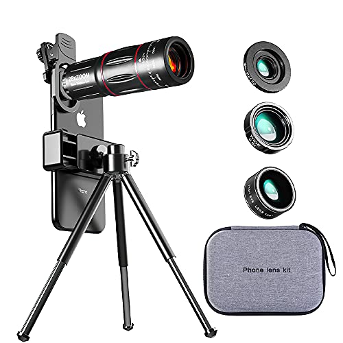 Kit de lentes para cámara de teléfono con objetivo macro de 20x y ojo de pez