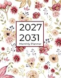 5 Year Monthly Planner 2027-2031: 60 Months Calendar Schedule Organizer | Floral Cover