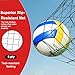Qryovsa 8×11FT Volleyball Training Equipment Net – Indoor Outdoor Volleyball Practice Net System Freely Adjustable for Gym Lawn Beach or Backyard Easy Assembly for Beginners and Professionals (Red)