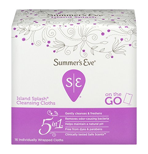 Summer's Eve Cleansing Cloths | Island Splash|16 Count | Pack of 12 |