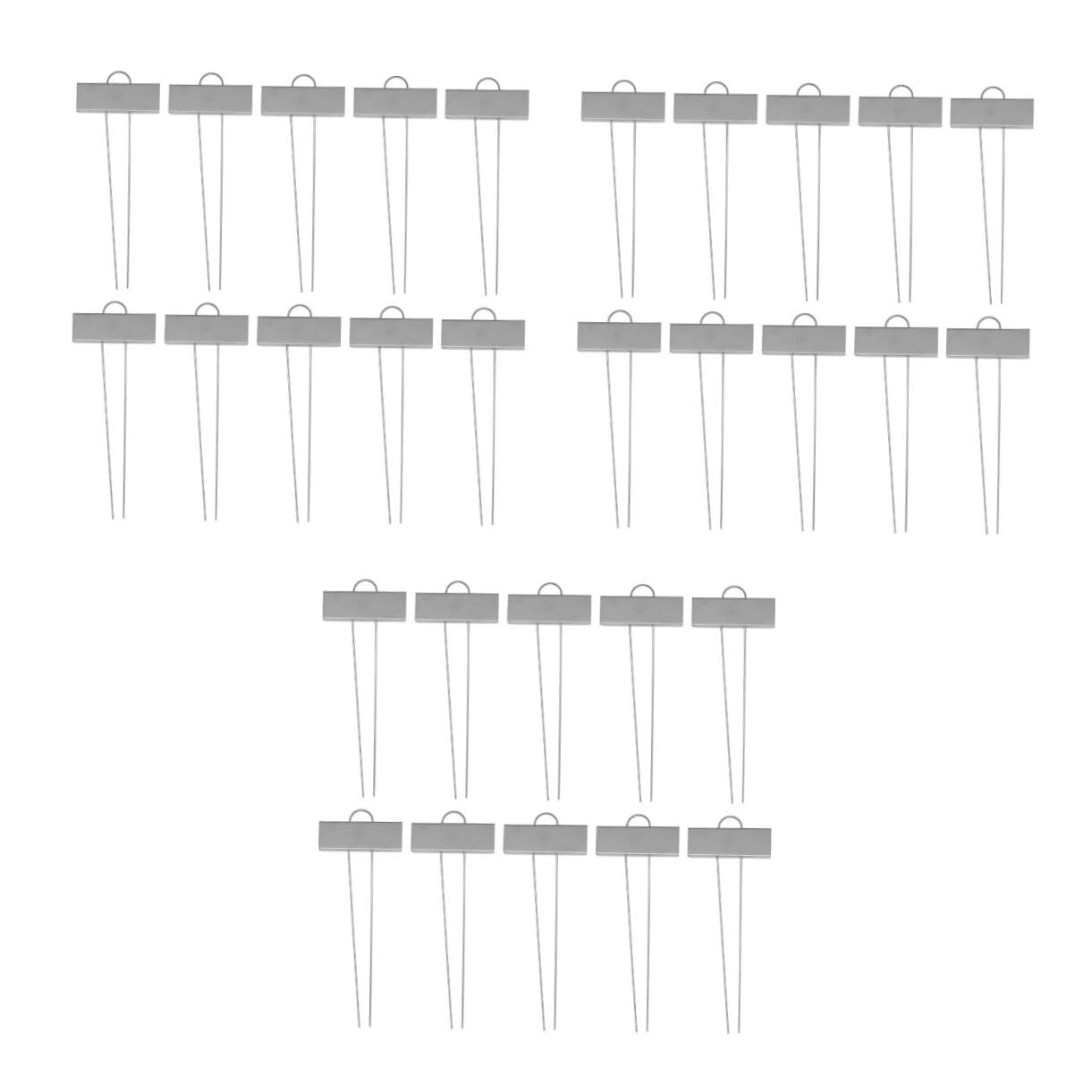YARNOW 30pezzi Etichettper Piante Acciaio Inossidabile Resistente Per Giardinaggio e Bonsai Metal Tag Per Classificare Le Piante Argento