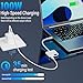 USB C to HDMI Adapter, 4K@60Hz Type C to HDMI with 100W PD Fast Charging Port Video & Audio Sync Screen Converter Digital AV Adapter Compatible with iPhone 16/16 Pro/16 Pro Max/15/15 Pro/15 Pro Max
