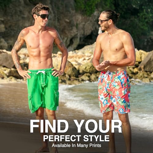 Image of Kanu Surf Men's Big Viper Extended Size Stripe Swim Trunk