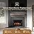 Modern Ember Uptown 36" Smart Electric Fireplace Insert with Remote Control, Compatible with Alexa and Google Assistant - 1,000 Sq Ft Electric Heater with Realistic Flames and Log Set