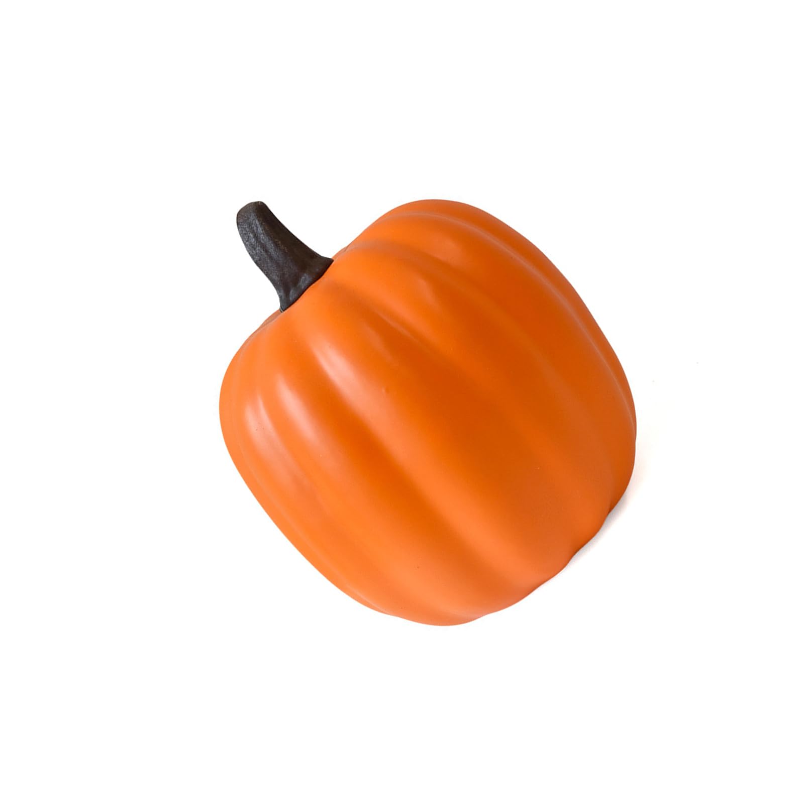TFAOYS Celebratory Handcrafted Spume Pumpkin Decoration with Slanted Head and Mysterious Mood Lighting Warm Glow Pumpkin Decor