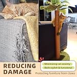 Meowoou Cat Scratching Post with Hanging Ball,33 inch Tall Cute Cat Toys for Indoor Cats with Sisal Rope,Palm Decor Cat Tree Tower for Kitten Scratcher Green