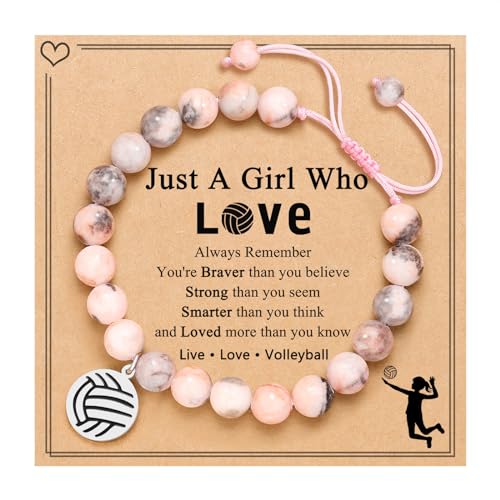 Image of Softball Volleyball Bracelet Gifts for Girls, Daughter, Niece, Softball Gifts for Team