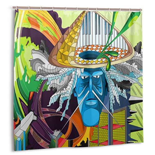 CLL Humor Funny Suitable for Host Guest Children Shower Curtain Set Decoration Decoration