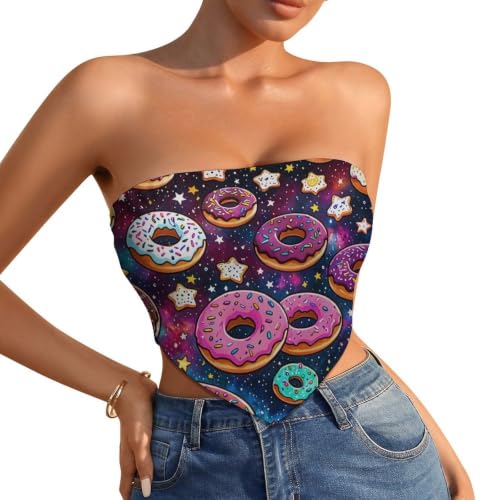 Supdreamc Basic Women Girls 2026 Donut Backless Bandeau Tops