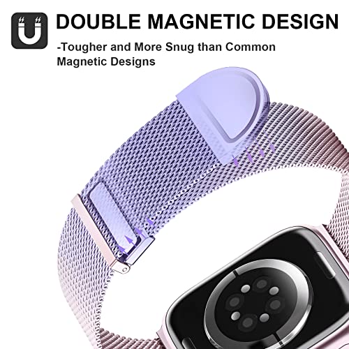 Higgs Strap Compatible with Apple Watch Straps 42mm 46mm 45mm 44mm 41mm 40mm 38mm 49mm for Women Men Dual Magnetic Adjustable Metal Band for iWatch Series 11 10 9 8 7 6 5 4 SE Ultra 3 2 1 - Image 3