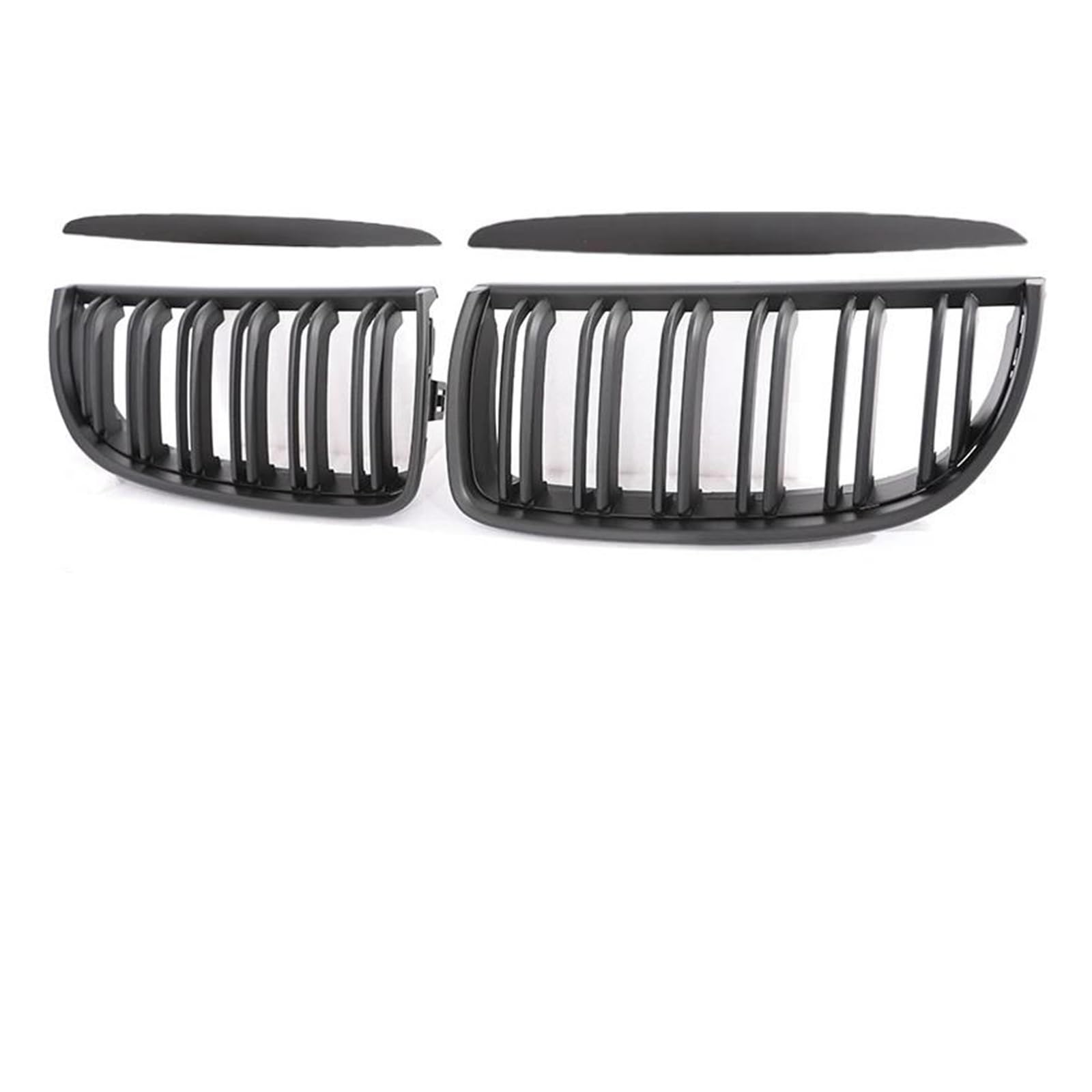 Grille Avant Pare Chocs E90 E91 E92 Calandre Avant Fiber Carbone Chrome Brillant 05-08 - 3