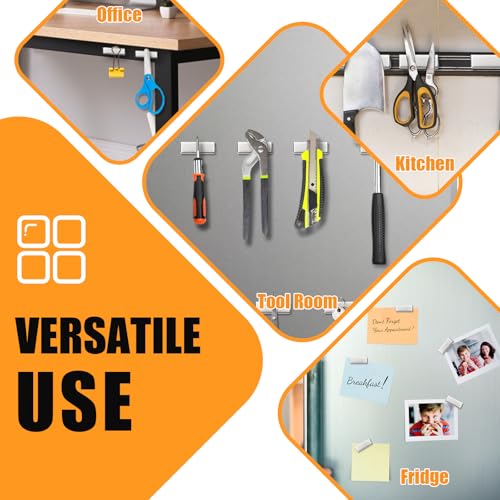 Image of MIKEDE Neodymium Small 24 Pcs Bar Magnets,30x10x3 mm Rectangular Rare Earth Magnets for Crafts, Heavy Duty for Refrigerator, Tool Storage, Whiteboard, DIY