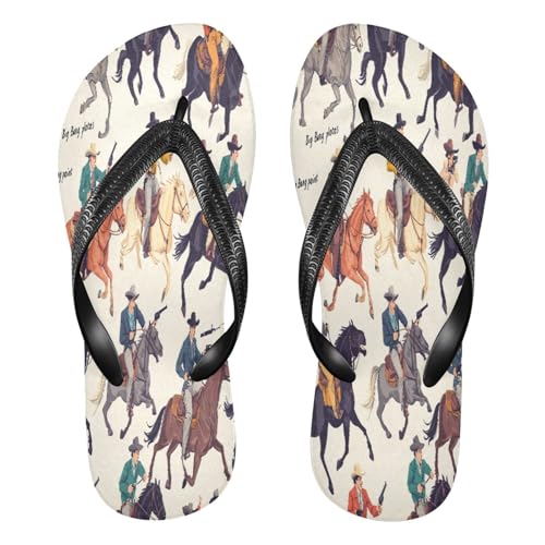 STAYTOP Western American Cowboy Flip Flops Sandals of Men's & Women's,Sandals Beach Slippers Shower Slides