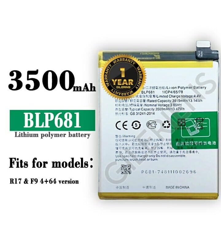 Image of Original BLP681 Battery for Oppo F9, F9 Pro / R17,F9 4+ 64 Vision CPH1879, PBEM00 Battery with 1 Year Warranty****(A0298)