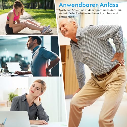 iWarmbase TENS/EMS/Massage Gerät Schmerztherapie, 3-in-1 Tensgeräte Reizstromgerät mit 27 Trainingsprogramme, Tens Gerät Natürliche Therapie gegen chronische Schmerzen und zum Muskelaufbau