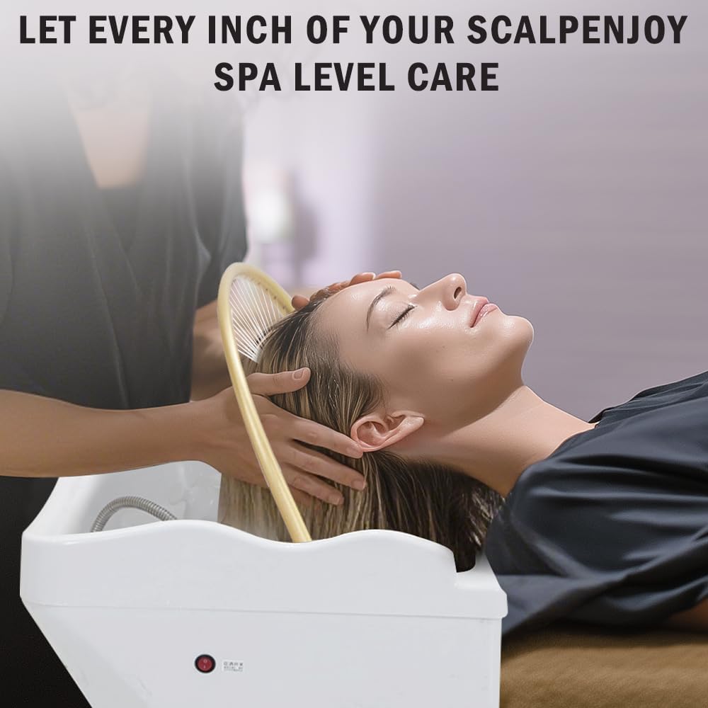 Head Spa Equipment, duży zbiornik na wodę 60 l, łóżko do szamponu do masażu, basen do cyrkulacji wody, fumigacja i terapia światłem oraz pielęgnacja głowy japońska głowa spa przenośna umywalka do