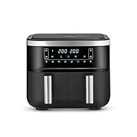 SEVERIN FR 2453 Friggitrice ad aria calda con 2 cestelli, temperature regolabili separatamente da 80° a 200° C