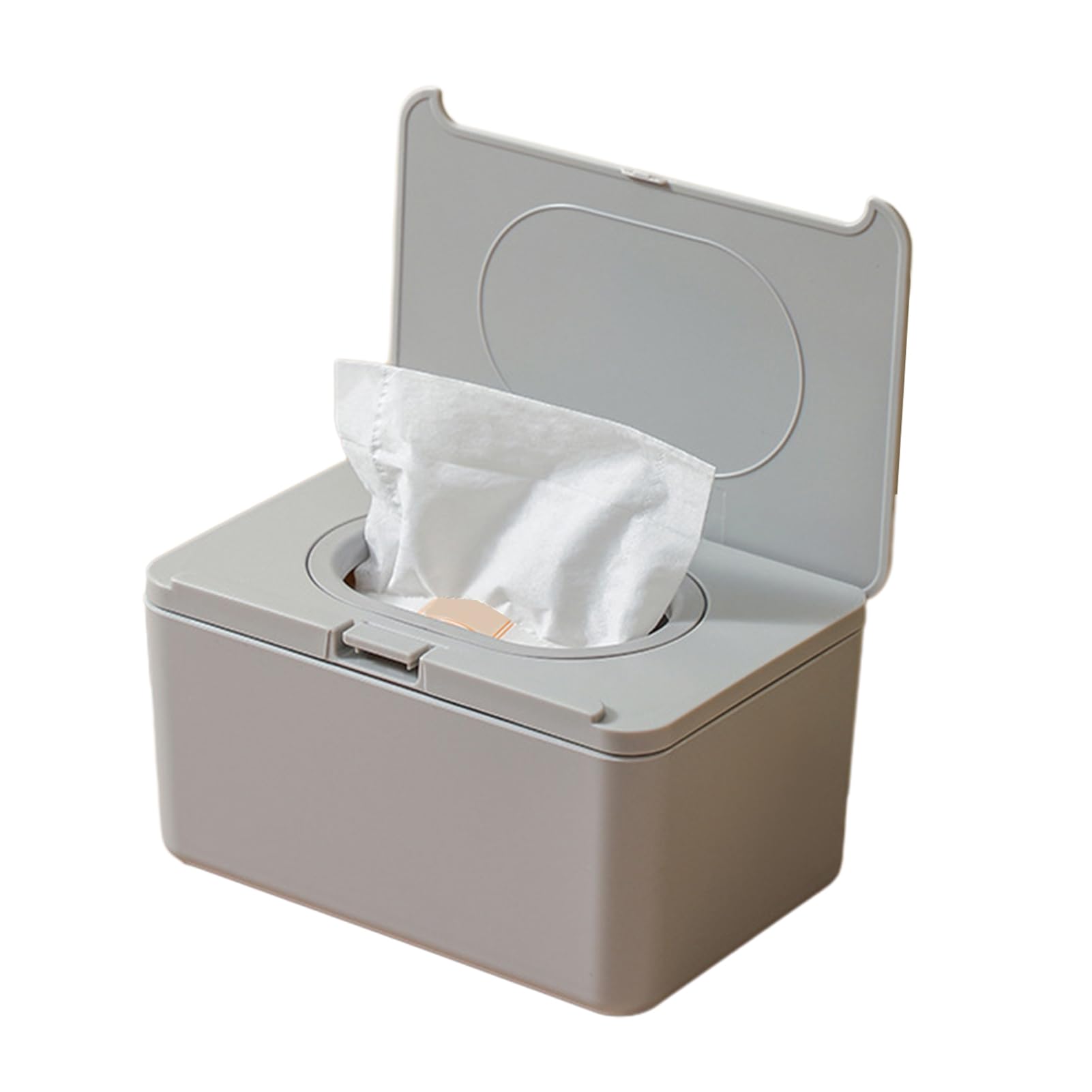 Glifora Wipes Dispenser, Refillable with Buckle-Sealed Cover Tissue Box - Dustproof, Easy Pull Wipes Pouch Case for Bathroom