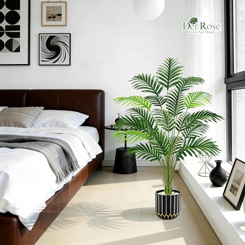 Der Rose 44" Fake Palm Tree Artificial Tree Faux Plant for Indoor and Outdoor Home Office Living Room Porch and Balcony Decor - Image 6
