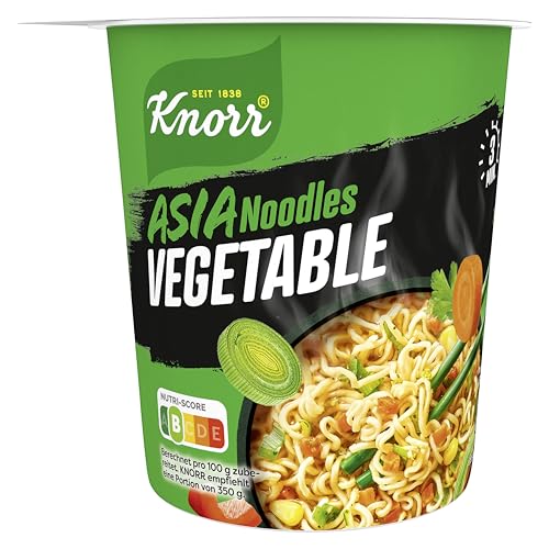 Knorr Instant Nudeln Vegetable Taste schnelles Nudelgericht fertig in nur 3 Minuten 8 x 65 g