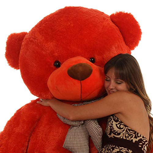 Toys&Games Teddy Bear for Girls, Panda Teddy Bears, tady Bears Toys Big Size Latest 4 feet Red New Edition for Gifting 1