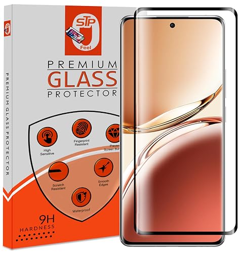 Image of Advanced Black Border Tempered Glass Screen Protector Compatible For Oppo F27 Pro /Oppo F27 Pro Plus (+) Cellphone 5G (6.7 Inch,Pack Of 1)|Full Screen Coverage (Except Edges) Screen Protector