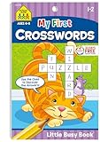 School Zone - My First Crosswords Workbook - Ages 6 to 8, 1st to 2nd Grade, Activity Pad, Word Puzzles, Word Search, Vocabulary, Spelling, and More (School Zone Little Busy BookTM Series)