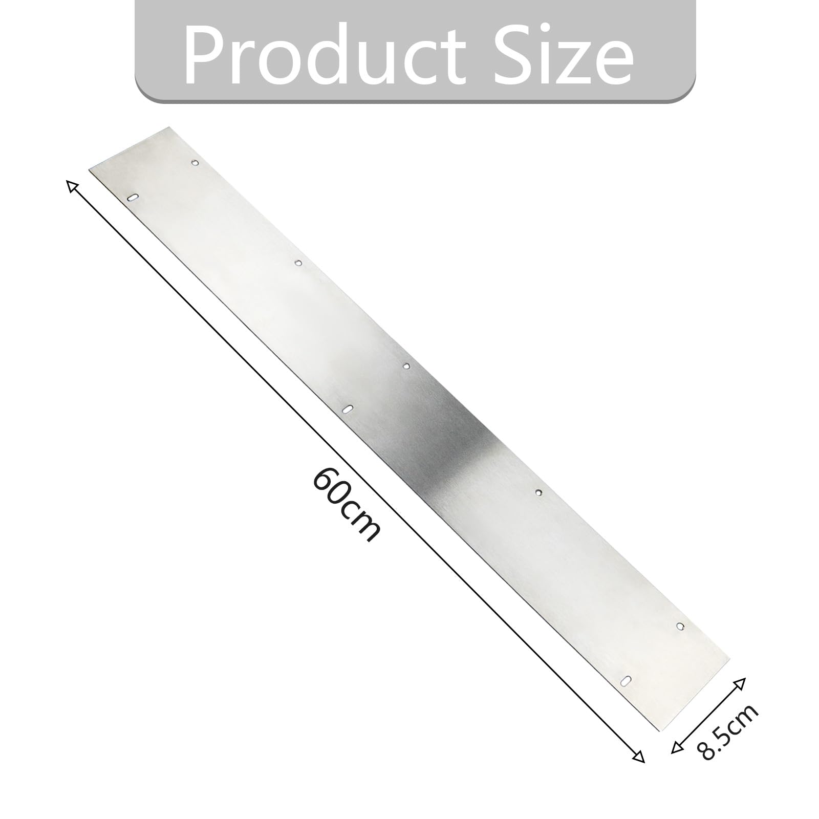 Hohitenz Dampfschutzblech Geschirrspüler 60 cm, 304 Edelstahl 600×85 mm inkl. Schrauben – Wrasenschutzblech/Hitzeschutz für Arbeitsplatte – Dampfsperre Spülmaschine - 2