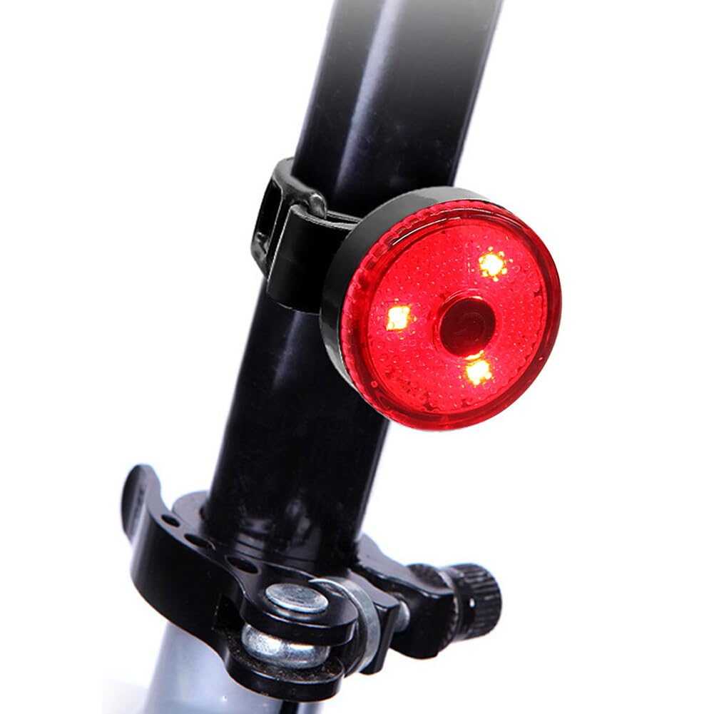 Bike Lights for Night Riding LED Bike Tail Light - Bicycle Light USB Charging - Rear Bike Light High Brightness - 220mah Bicycle Tail Lighting Running Cycling Taillight (Red)