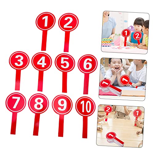 10 piezas tableros de puntuación portátiles rojos miniatura 7