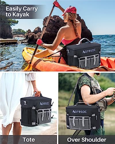 Aoresac Kayak Cooler Behind Seat, Waterproof Seat Back Cooler For Kayaks, Compatible With Lawn-Chair Style Seats, Portable Cooler Bag For Kayaking, Travel, Lunch, Beaches &Trips #TOP6