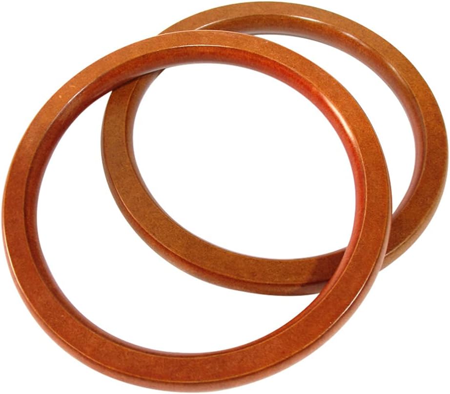 Wood Handles Round Bag Making Hardware Wooden Ring for DIY Purse