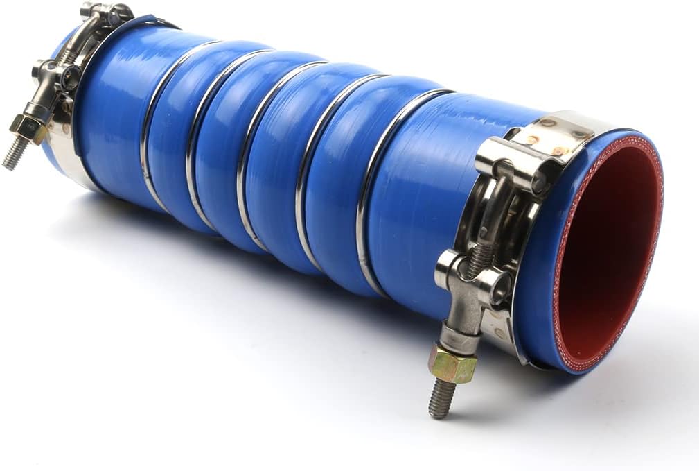 Silicone Upper Radiator Hose W/Clamps Compatible with Paccar Kenworth Peterbilt F50-6308 28359