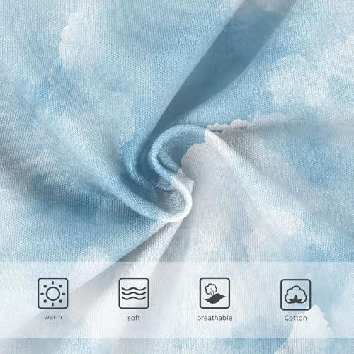 Cotton Toddler Girls Underwear Cloud Sky Soft Blue White Cute Panties Girl Animal Briefs Kids Undies 2t3