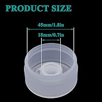 Vista 2 de 3 & 5 Gallon Water Jug Cap Reusable Silicone Replacement Cap Lids, Non Spill 55mm Water Bottle Caps for Snap Top Bottle and Water Dispenser Plastic