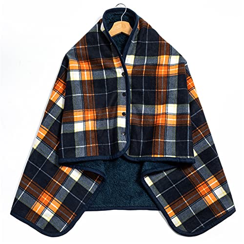 Nclcpvo Double-Layer Extra Soft Super Warm Tartan Shawl Plush Throw Blanket Scarf Neck Shoulder Blanket Pad, For Kids, Teens, Adults #TOP9