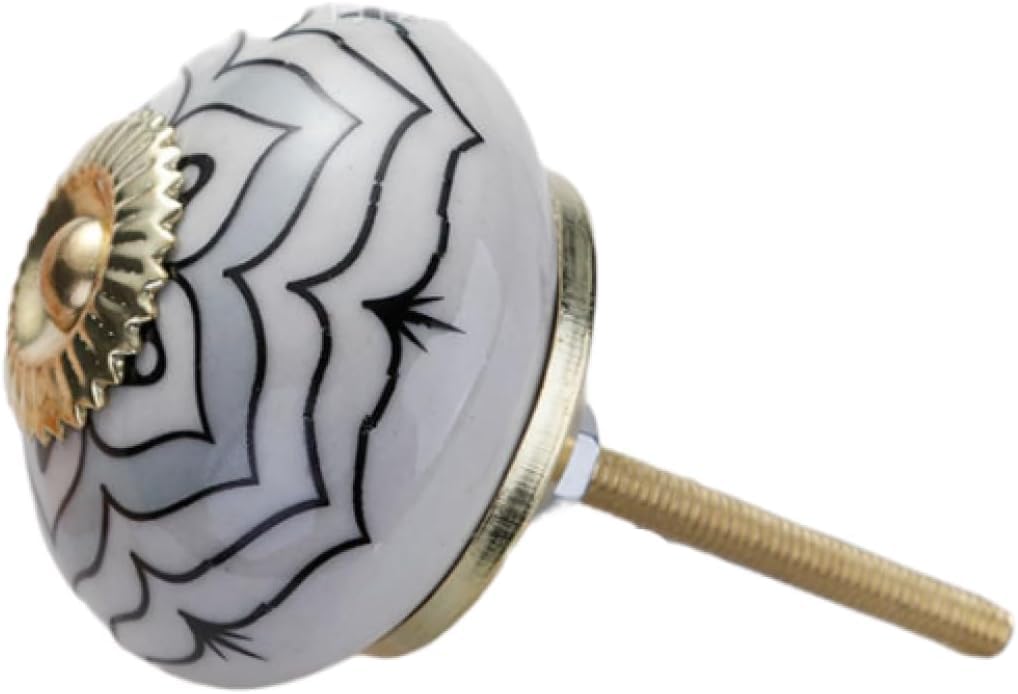 Tnbccxn Owl White Cabinet Handles, Cabinet Handles,Round Ceramic Furniture Knob(Owl White)
