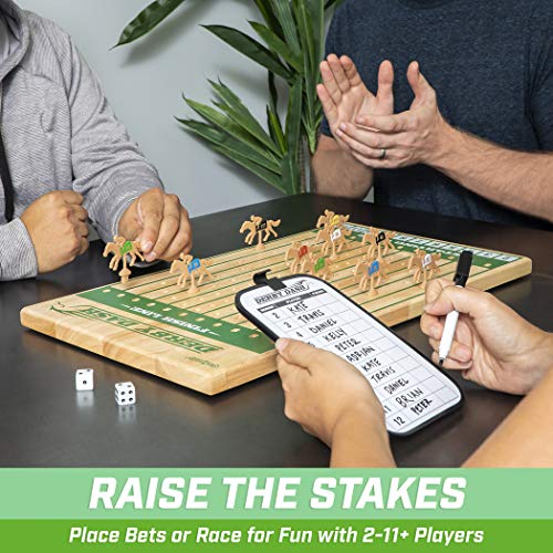 image for GoSports Derby Dash Horse Race Game Set - Tabletop Horse Racing with 2
