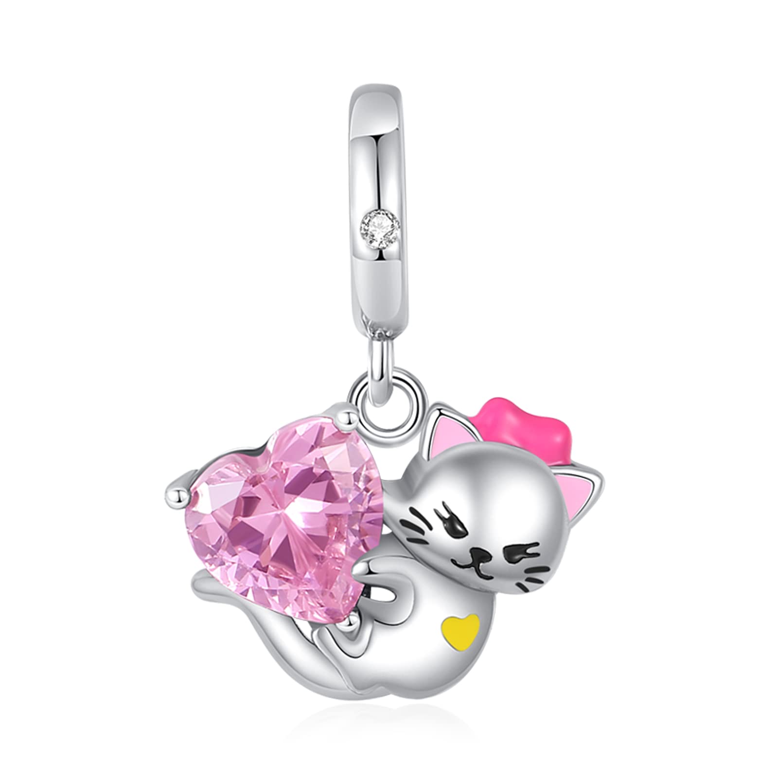 Annmors Charms for Bracelets Family Animal Safety Chains Nature Dangle for Women Bracelets & Necklace Pendant